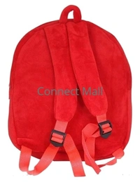 DP BAG Polyster  Solid Rabbit Character 1 Compartment Fit for School/Picnic/Bagpack of Kids  Children and Baby -  Free Size,  Red, Velvet, Pack of1